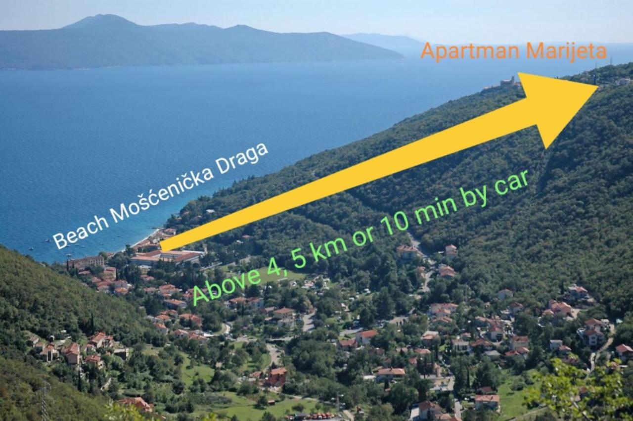 Apartman Marijeta Mošćenička Draga Zewnętrze zdjęcie